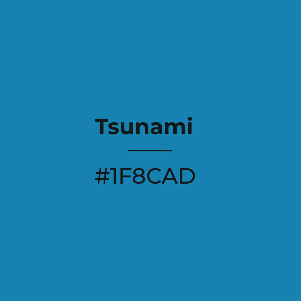 Tsunami #1f8cad