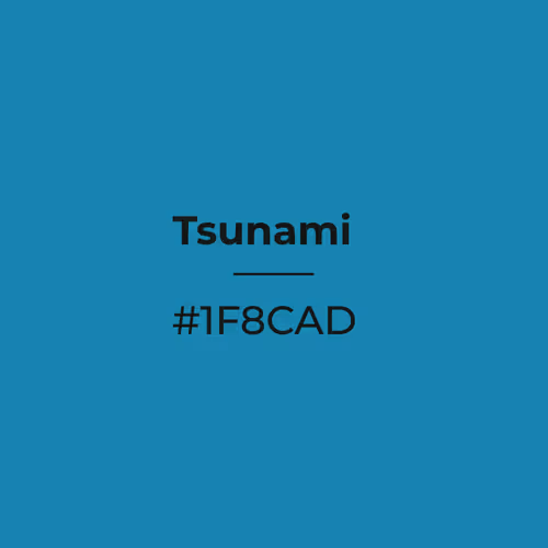 Tsunami #1f8cad