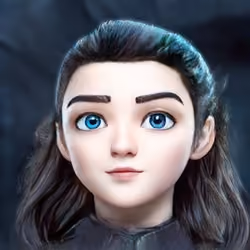 Cartoon Arya Stark