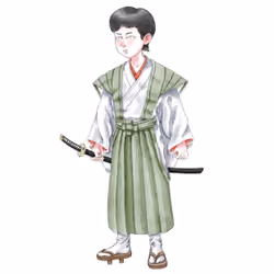 Ki-chan (Local Boy) #15 : Kamishimo Samurai (Green)
