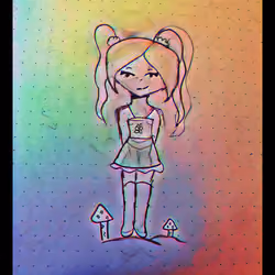 ANIME SKETCH GIRL_Confident