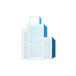 Logo Design Outline- Blue Building