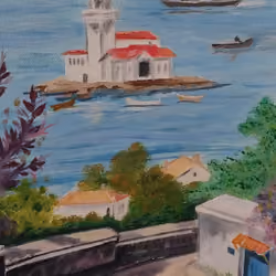 Artwork Oil Painting by Esma Tozkoparan