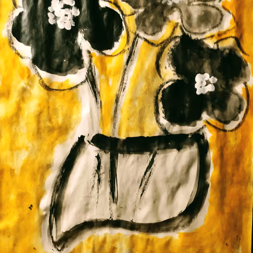 JAR WITH FLOWERS