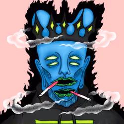 [ Clontest x PEACHI GOD  ] PEACHIE BLACK CROWN