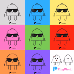 Mr Plug - Multi Colour Collage