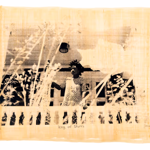 Justin Aversano - King of Staffs - Physical Tarot Scroll - 2/3