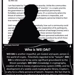 Crypto-Cards HoC WEI DAI White Base S1C6-SN18
