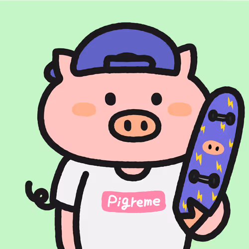 Cute Pig #19 Skater
