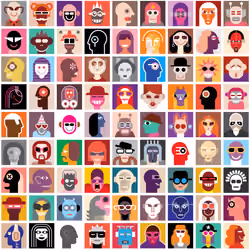 people portraits, vector avatars