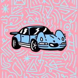 Cool Letters Porsche Cat