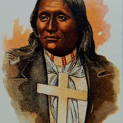 Native American Chief - White Shield, Southern Cheyenne.