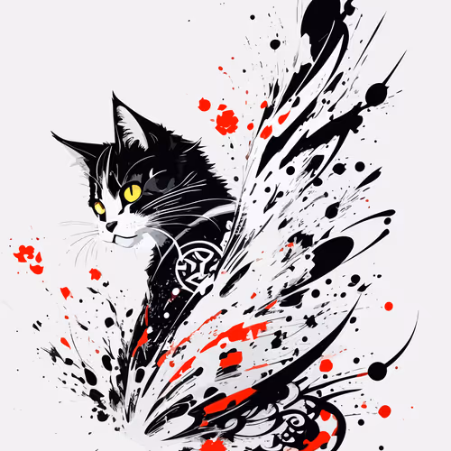 logo animal series cat isolation