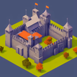isometric castle