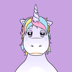 rainbow hair unicorn purple