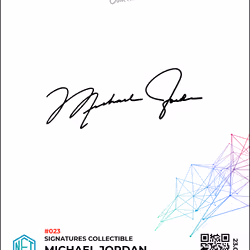 Signatures Collectible - #023 - Michael Jordan