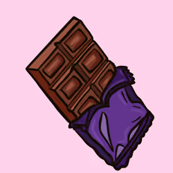 Chocolate Slab Hand Drawn Limited Edition 1/1