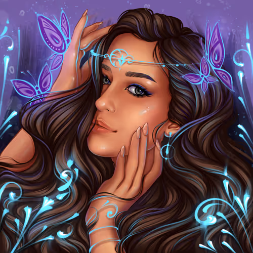 Marina. Nymph of lilac twilight