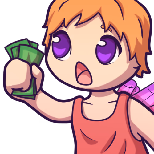Lucy the Lucky Fairy emote #03 "Money"