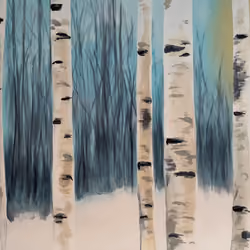ASPENS IN SNOW