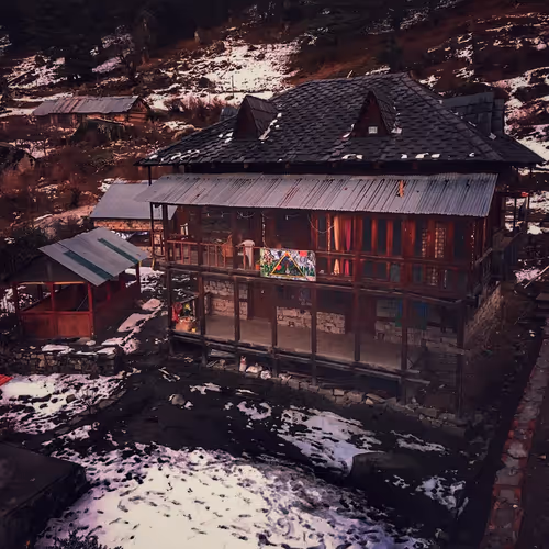 Shelter in the woods.