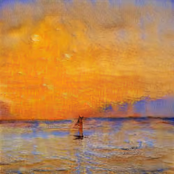 AI imagined painting of the sea #13