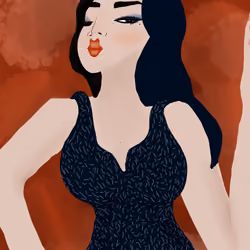 Woman and Pattern #529