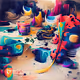 Dancing Shapes Of Colors