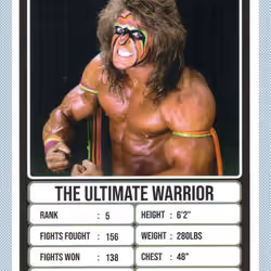 THE ULTIMATE WARRIOR. RANK 5 - LEGENDS OF 90s