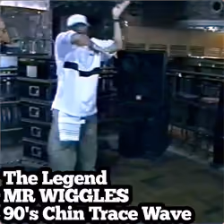 Mr Wiggles 90's Chin Trace Wave old school footage pop, lock, break, dance, hip hop dance