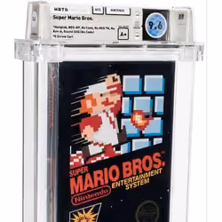 Unopened Super Mario Bros. game from 1986