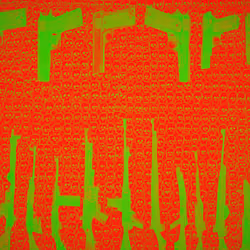 America Caught In The Crossfire (red and green variant)