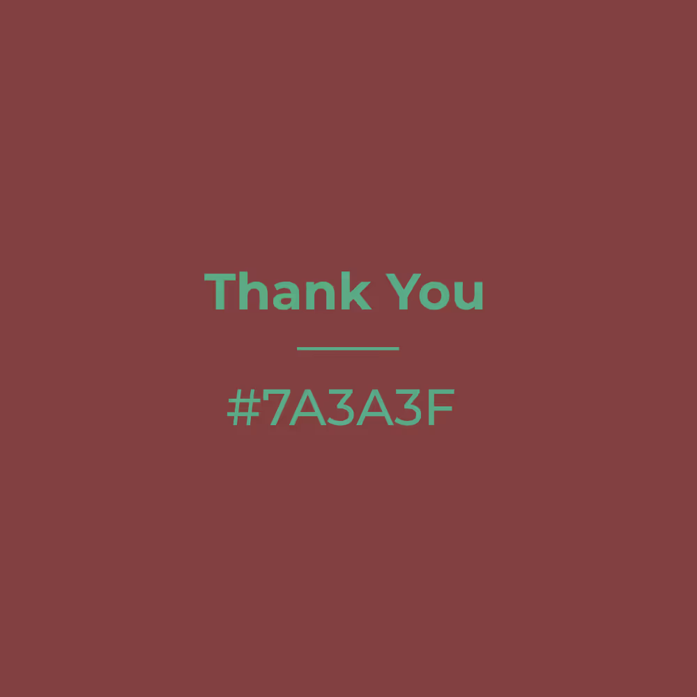 Thank You #7a3a3f