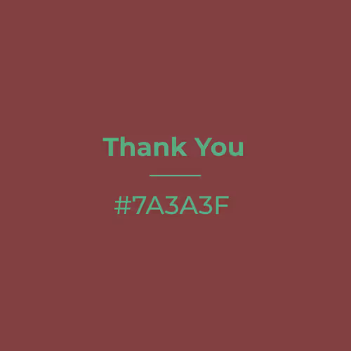 Thank You #7a3a3f