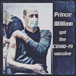 Prince William got the COVID-19 vaccine