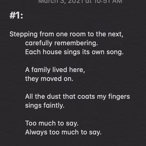Poem 1