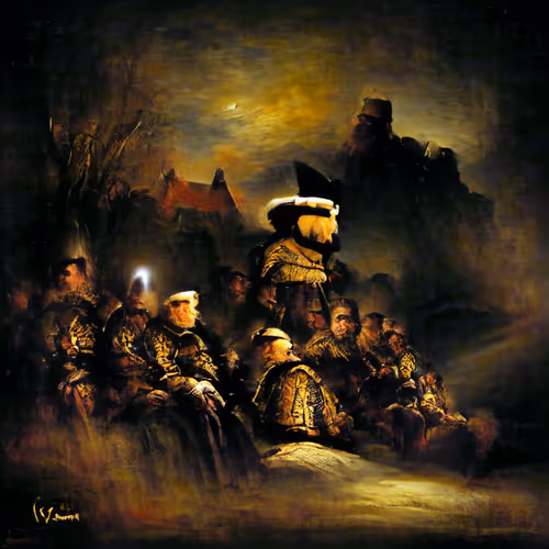 4 - The Night Watch by Rembrandt (circa 1642)