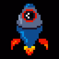 Pixelart rocket #1