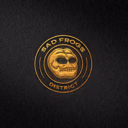 Sad Frogs District - Neon Sign