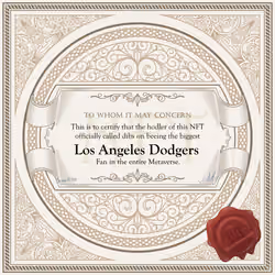Biggest Los Angeles Dodgers Fan in the Metaverse