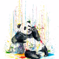 Watercolor Panda