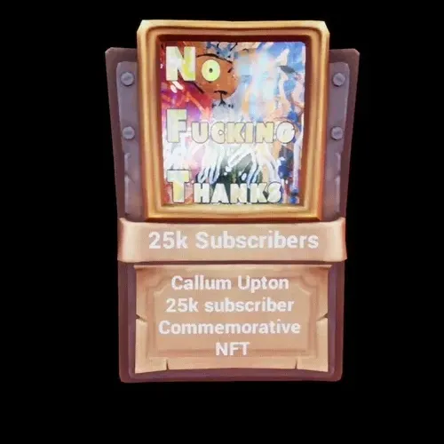 25k Subscriber commemoration NFT