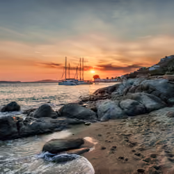 The beach