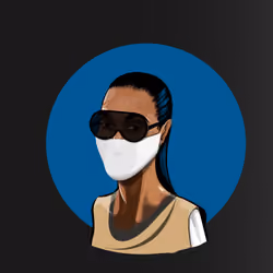 White Masked Tank Top