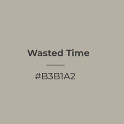 Wasted Time #b3b1a2