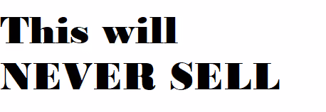 Nope, Never will!