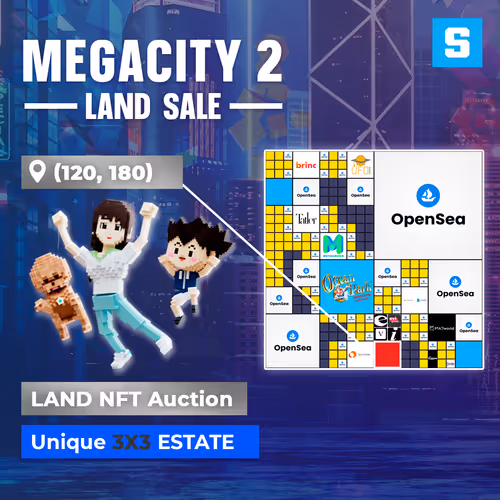 Mega City 2 LAND Sale - 3x3 Estate S [120,180]