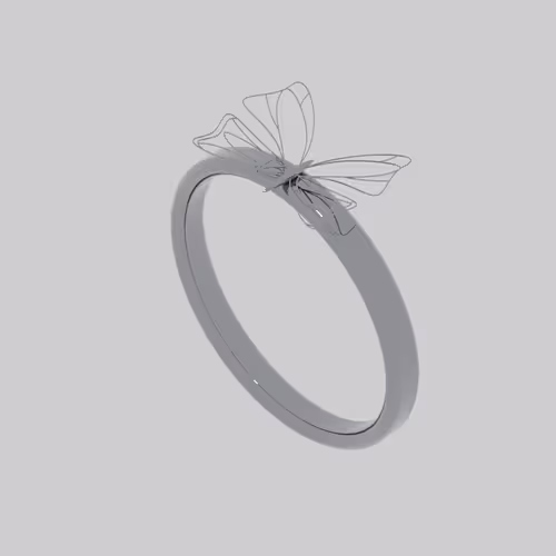 Enchanted Silver Butterfly Ring