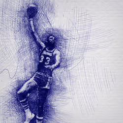 Pen Sketch #125 - Kareem Abdul Jabbar