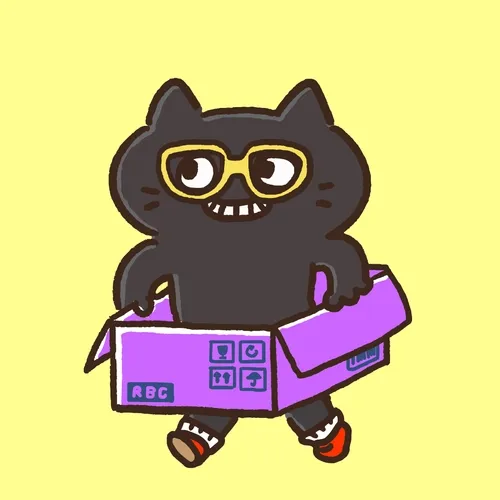 Running Box Cat